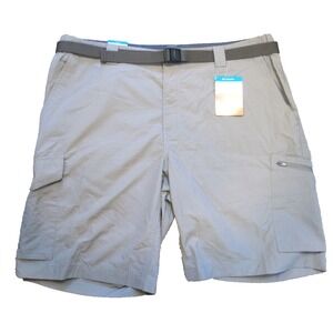 Columbia Silver Ridge Omni-Shade Cargo Shorts Men's Size 38 Beige UPF 50 NEW!